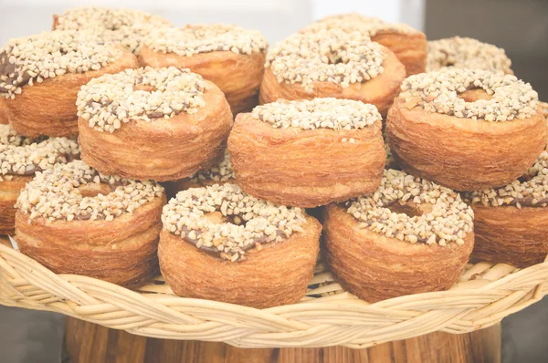 Beignets à bouffer traditionnels français à vendre — Photo