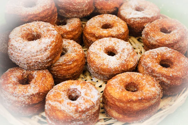 Traditional French puff doughnuts — Stock Photo, Image