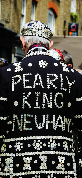 Pearly King raise funds for charity — Stock Photo, Image