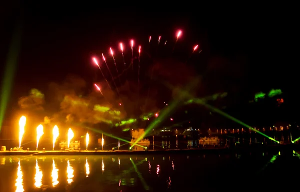 Fuegos artificiales durante la celebración del Carnaval —  Fotos de Stock