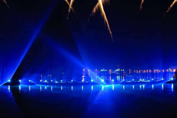 Fireworks during the Carnival celebration — Stock Photo, Image