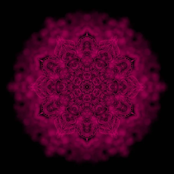 Mandala Doodle Desenhado Mão Mandala Étnica Com Ornamento Tribal Colorido — Fotografia de Stock