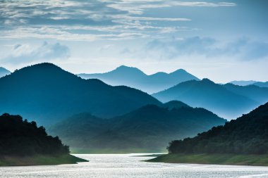 Tropical Mountain Range,This place is in the Kaeng Krachan national park,Thailand clipart