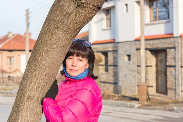 Bruneta středního věku — Stock fotografie