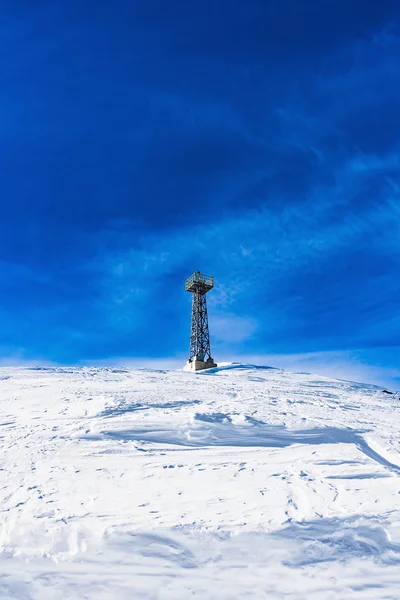 Pista de esquí snowcat — Foto de Stock