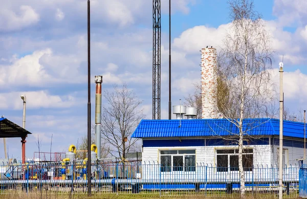 Gas pumping station — Stock Photo, Image