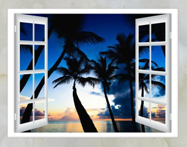 açık pencere bulut güneşi