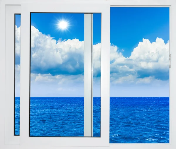 Ocean view window — Stock Photo, Image