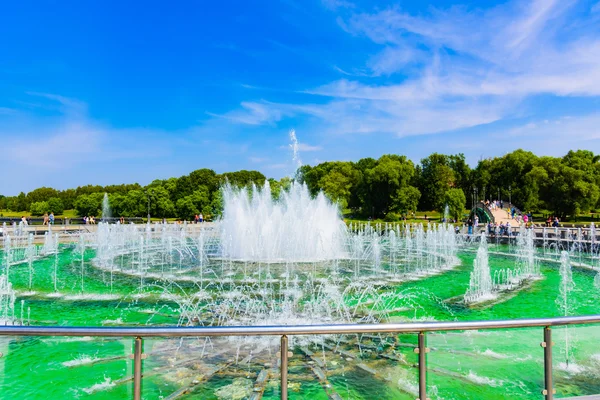 The main fountain in the center of the park — Stock Photo, Image