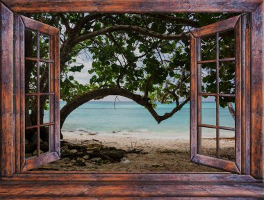 Açık deniz manzaralı güzel yaz havası