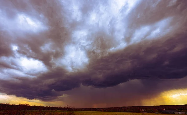 Abstract Clouds Lightning Dark Sky — Stock Photo, Image