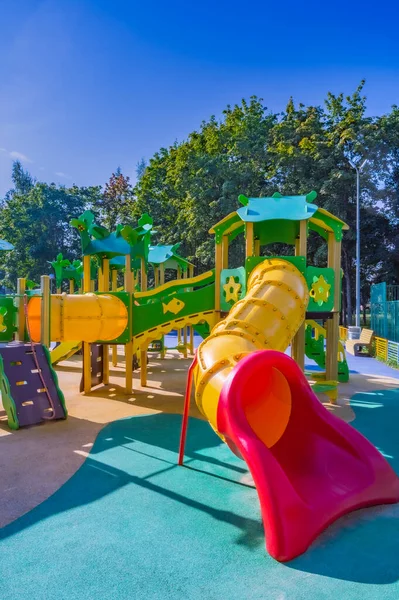 Carrossel Swing Parque Para Crianças Livre Verão — Fotografia de Stock