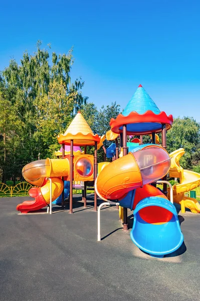 Swing Carousel Park Children Outdoors Summer — Stock Photo, Image