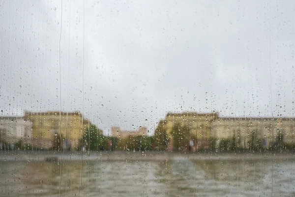 Regen auf dem Glas — Stockfoto