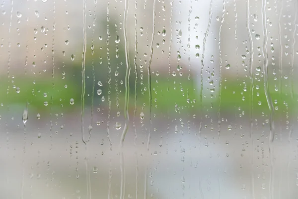 Lluvia sobre el vidrio — Foto de Stock
