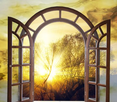 Çayır manzarası ve gökyüzü