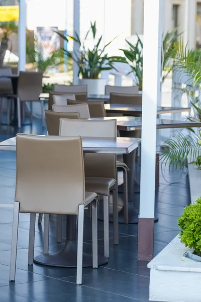 Cafe table outside — Stock Photo, Image