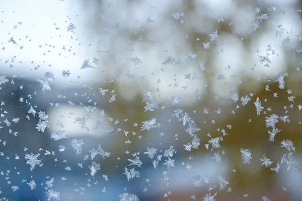 白い雪の背景 — ストック写真