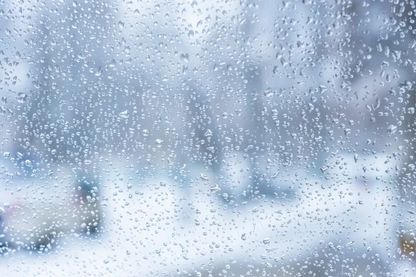 Regen op het glas — Stockfoto