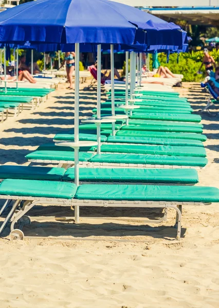 Parasole Beach Cypr — Zdjęcie stockowe