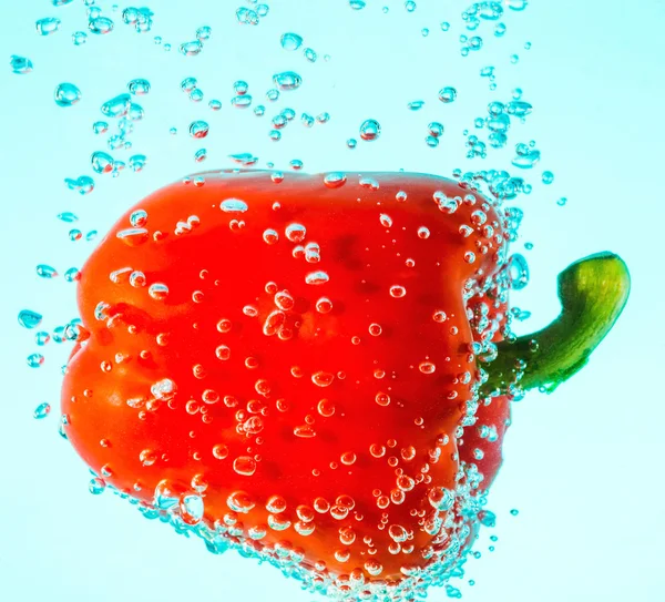 Paprika in water — Stock Photo, Image