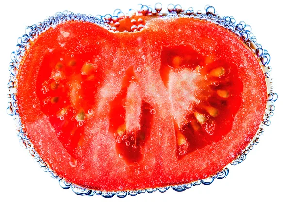 Pomodori isolati in acqua — Foto Stock