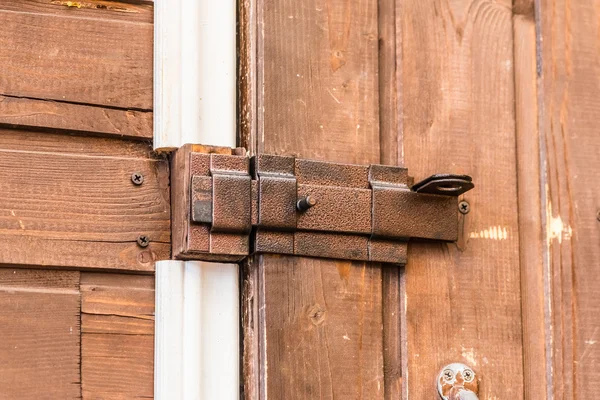 stock image The lock on gate