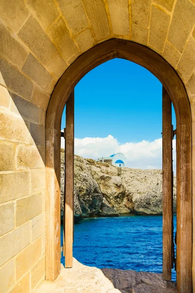 Door open sea — Stock Photo, Image