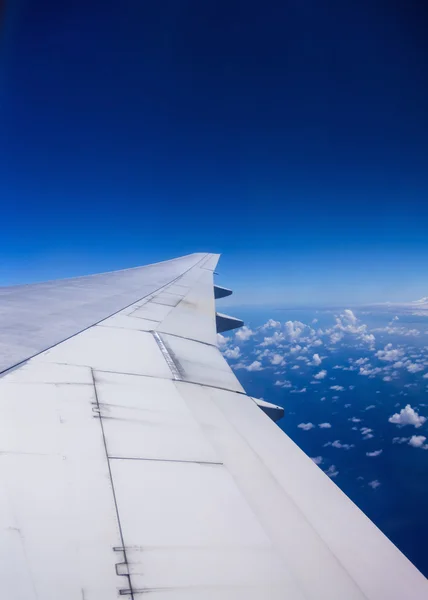 Vlucht vliegtuig venster — Stockfoto