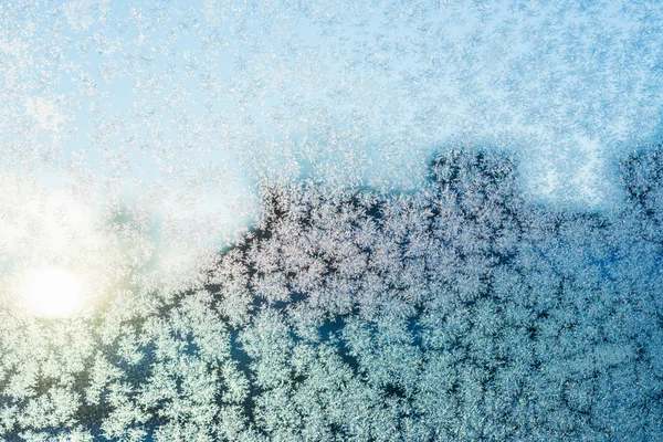 Snowflake on glass — Stock Photo, Image