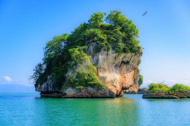 Okyanusu Adası mavi su