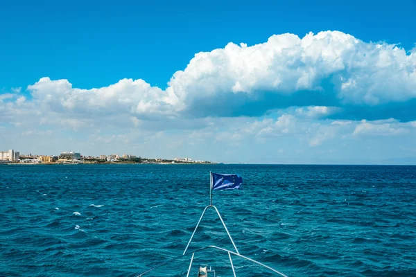 Gemi AB bayrağı — Stok fotoğraf