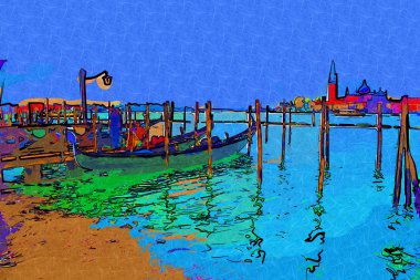 Venedik sanat illüstrasyon