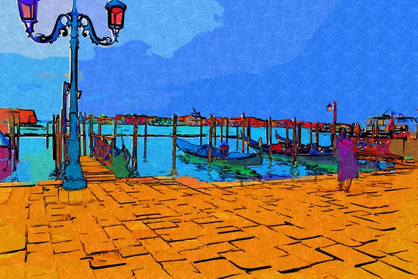 Венецианская иллюстрация — стоковое фото