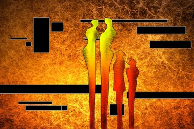 Soyut Yağlıboya Resim