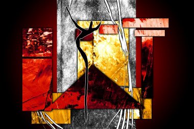 Soyut Yağlıboya Resim