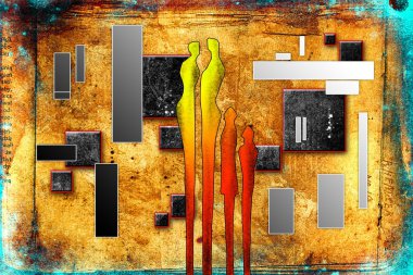 Soyut Yağlıboya Resim