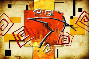 Soyut Yağlıboya Resim