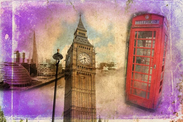 Londen kunst ontwerp illustratie — Stockfoto