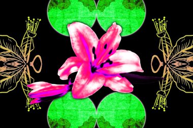 Soyutlama çiçek sanat illüstrasyon