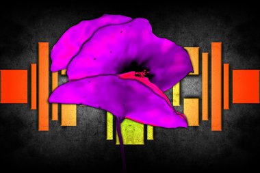 Soyutlama çiçek sanat illüstrasyon