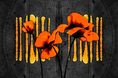 Soyutlama çiçek sanat illüstrasyon