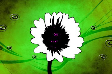 Soyutlama çiçek sanat illüstrasyon