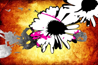 Soyutlama çiçek sanat illüstrasyon