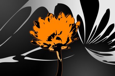 Soyutlama çiçek sanat illüstrasyon