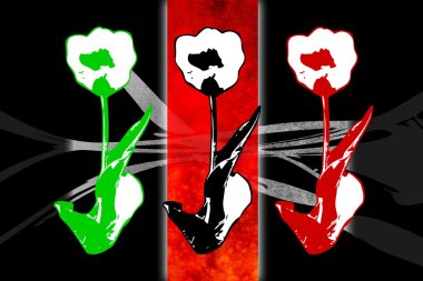 Soyutlama çiçek sanat illüstrasyon