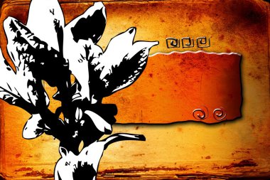 Soyutlama çiçek sanat illüstrasyon