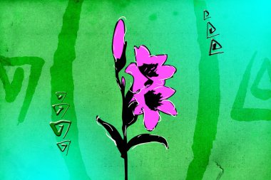 Soyutlama çiçek sanat illüstrasyon