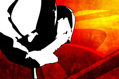 Soyutlama çiçek sanat illüstrasyon