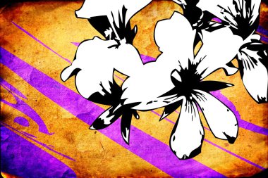 Soyutlama çiçek sanat illüstrasyon